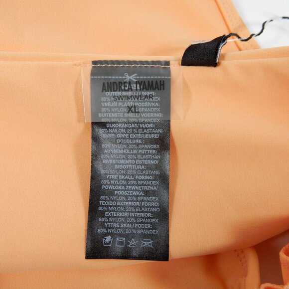 Andrea Iyamah Mulan Swim BIKINI BOTTOM Ruffled Size XL Apricot Peach Orange NEW - Picture 12 of 15